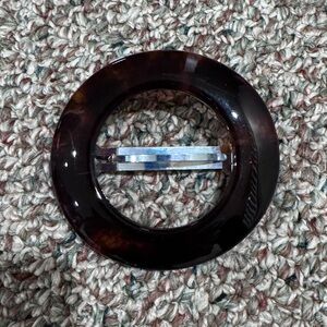 Elegant Tortoise Brown Decorative Hair Styling Clip